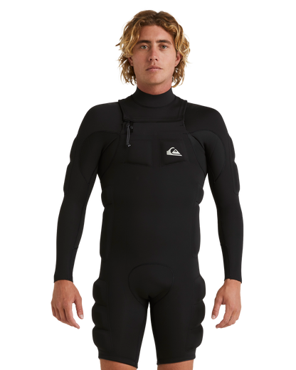 2Mm Highline Pro Impact Short John Impact Wetsuit - Black