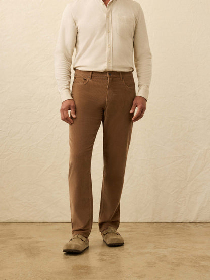 Stretch Terry Corduroy 5-Pocket Pant - Maple Brown
