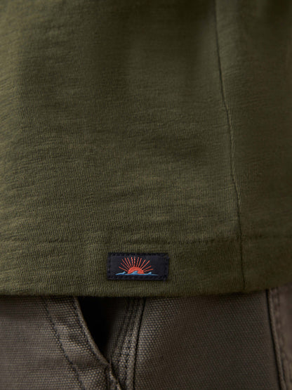 Sunwashed Regenerative Tee - Fall Evergreen
