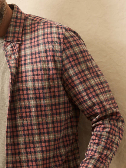Coastline Knit Shirt - Redstone Forest Plaid (Tall)