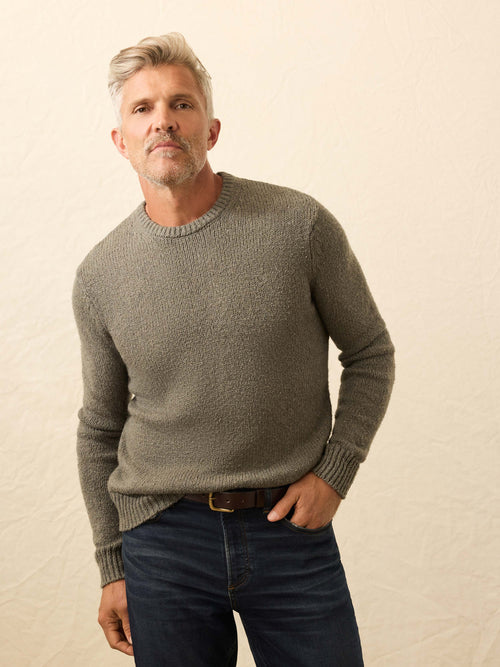 Heirloom Crewneck Sweater - Olive Cove