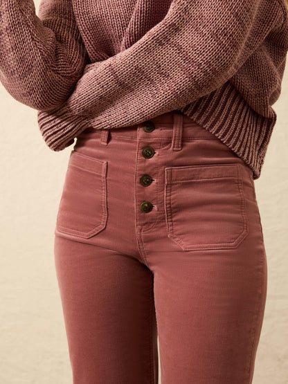 Stretch Terry Cord Patch Pocket Pant - Sedona