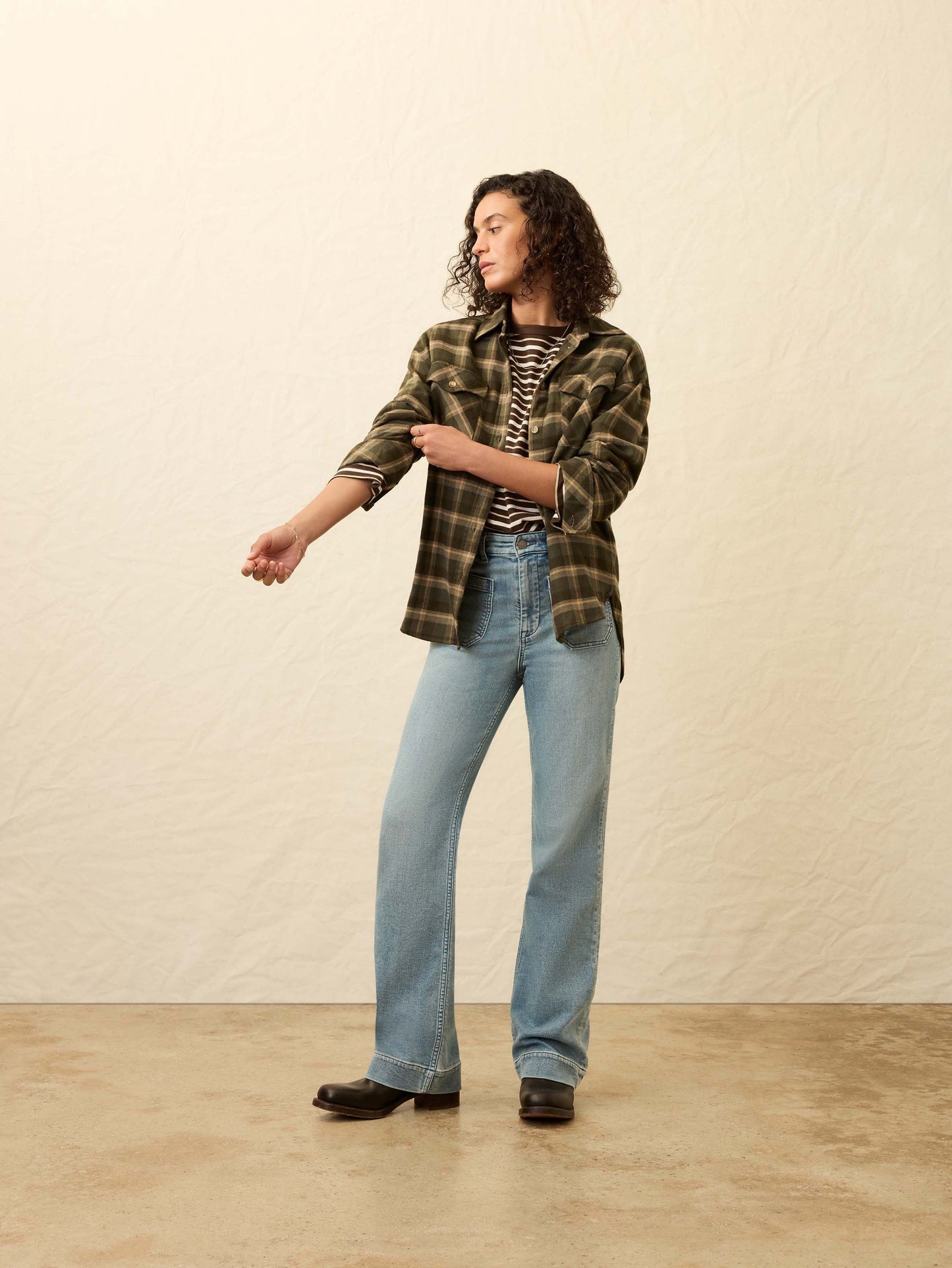 The Heirloom Portuguese Flannel Overshirt - Garret Verde Plaid