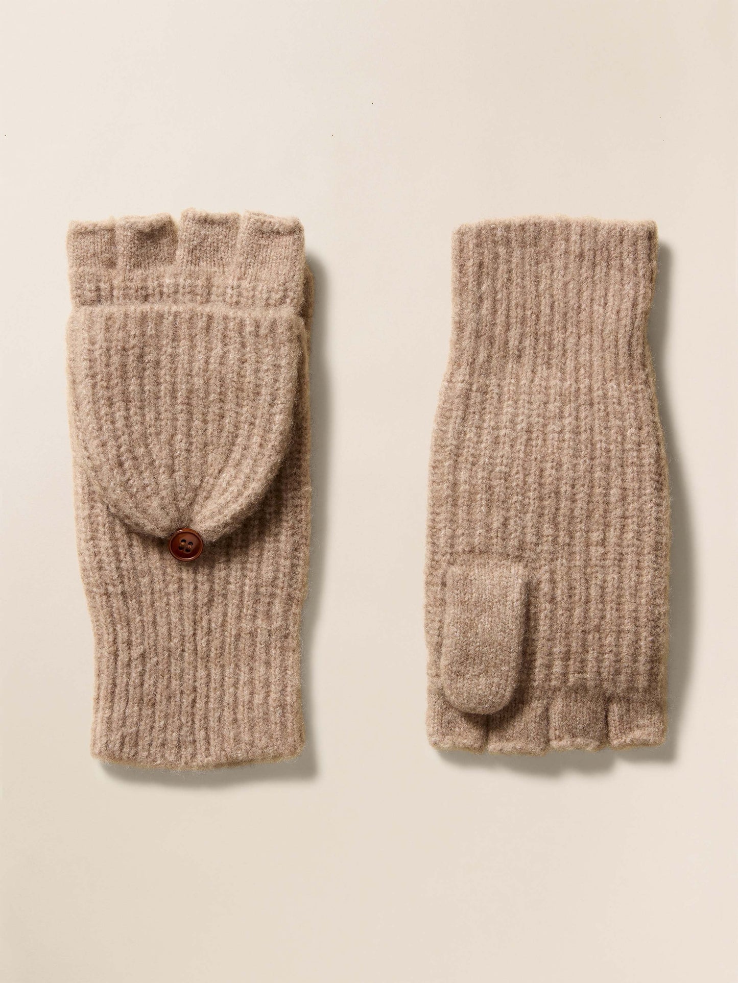 Alpaca Cozy Pop Top Mitten - Toffee