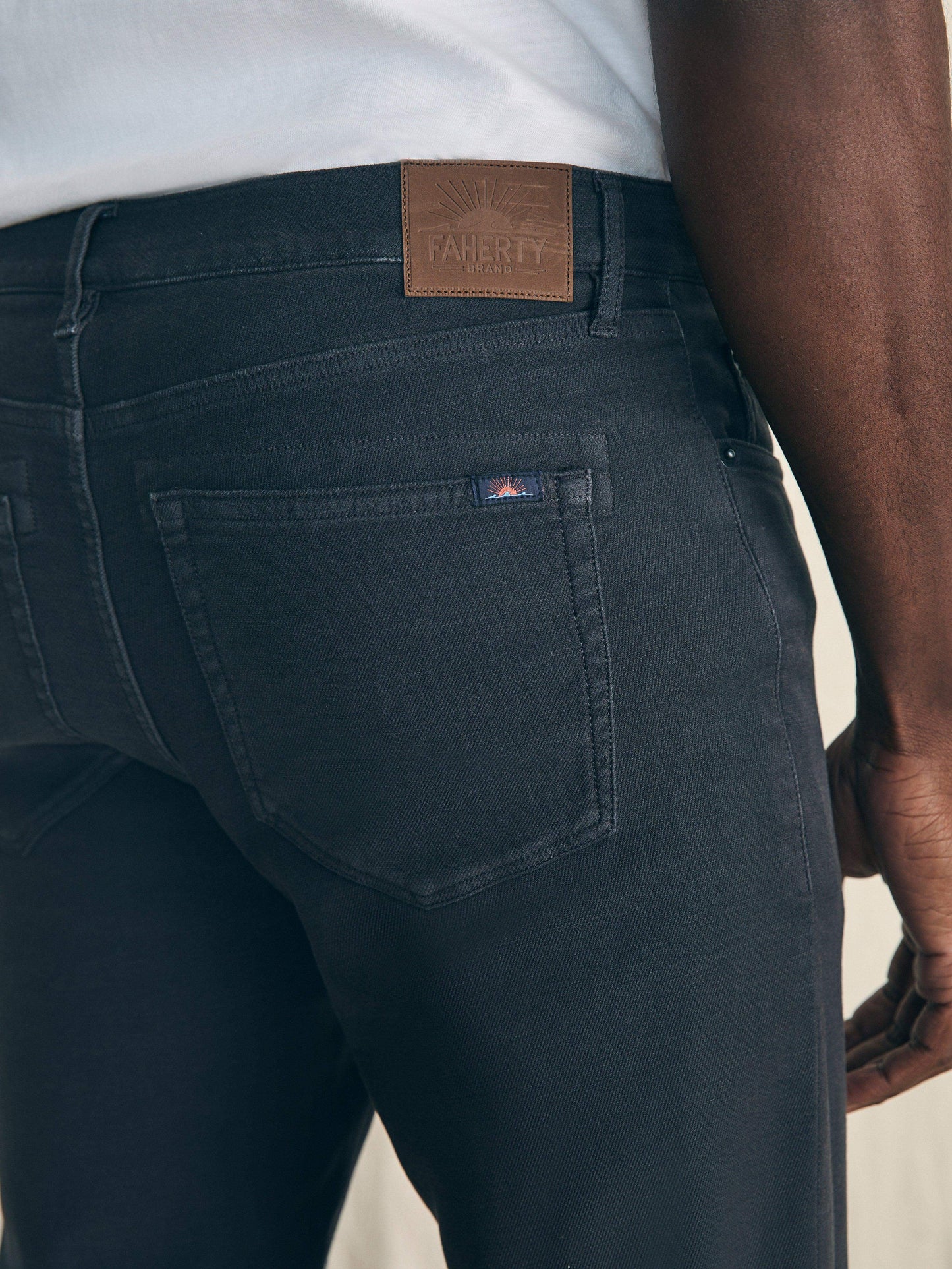 Stretch Terry 5-Pocket Pant - Onyx Black