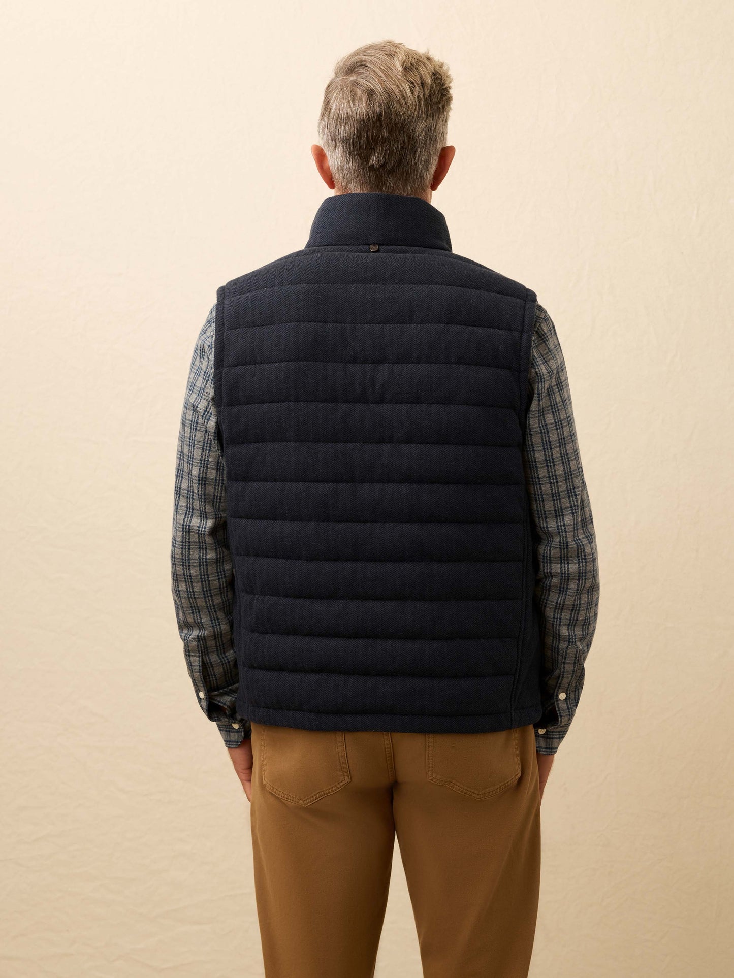 Teton Valley Vest - Navy Twilight Herringbone