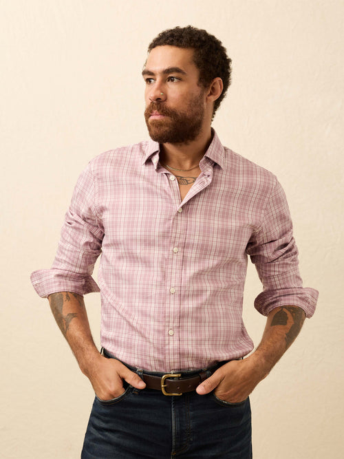 The Movement™ Shirt - Plum Cloud Plaid