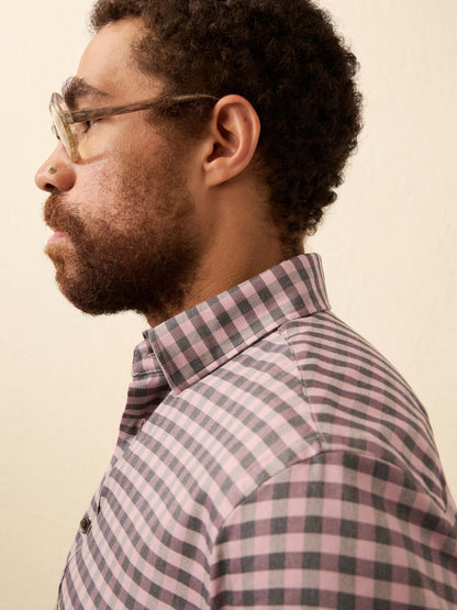 Soft Twill Movement™ Shirt - Charcoal Plum Gingham