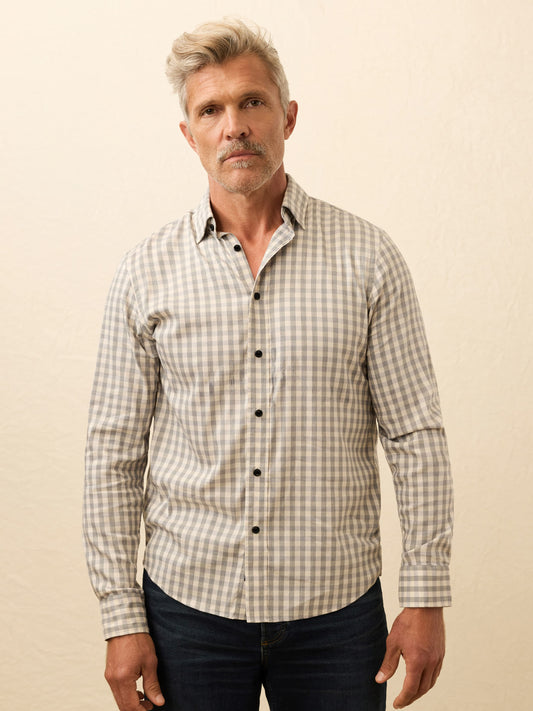Soft Twill Movement™ Shirt - Wind Grey Gingham