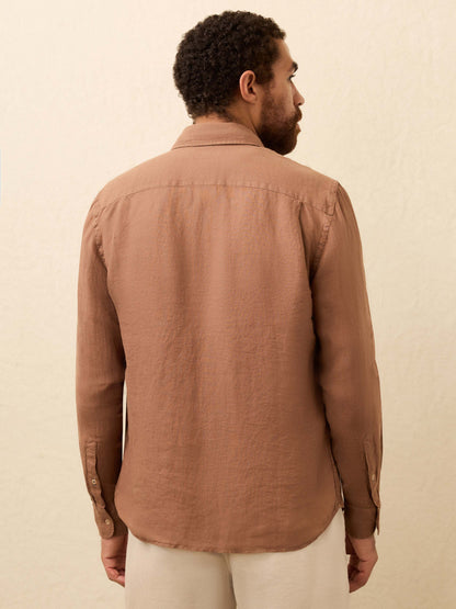 Laguna Linen Shirt - Chestnut Woods