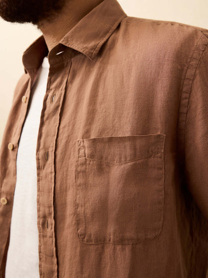 Laguna Linen Shirt - Chestnut Woods