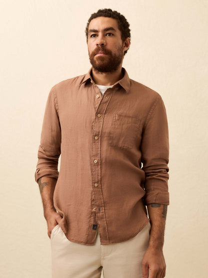 Laguna Linen Shirt - Chestnut Woods