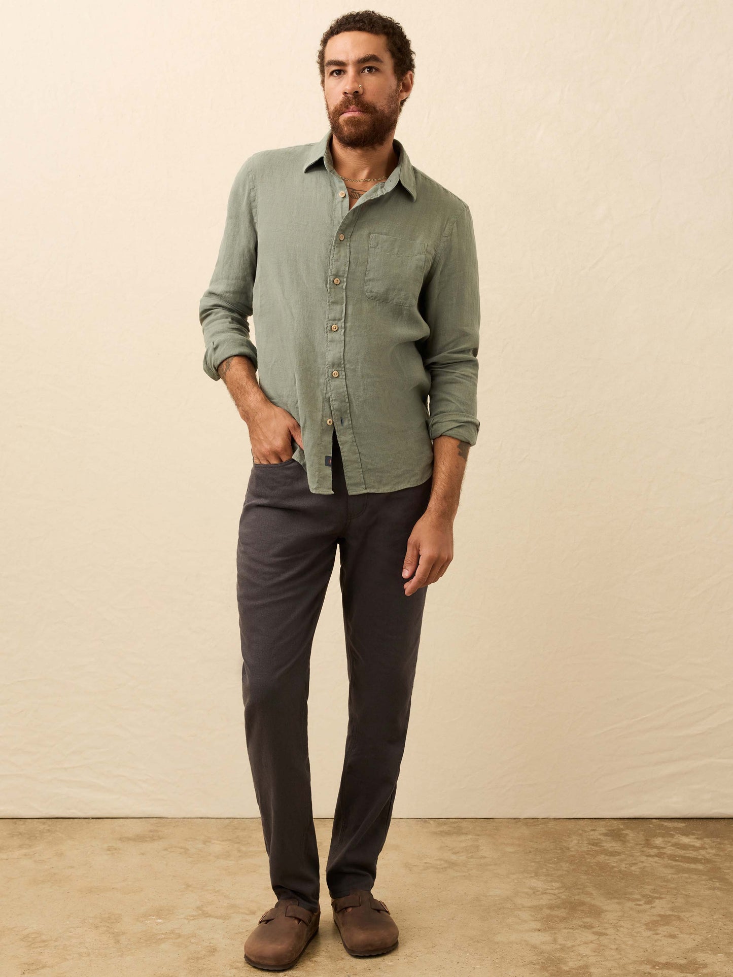Laguna Linen Shirt - Valley Sage