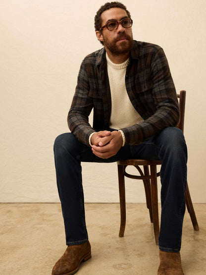 Legend™ Sweater Shirt - Grey Woods Plaid