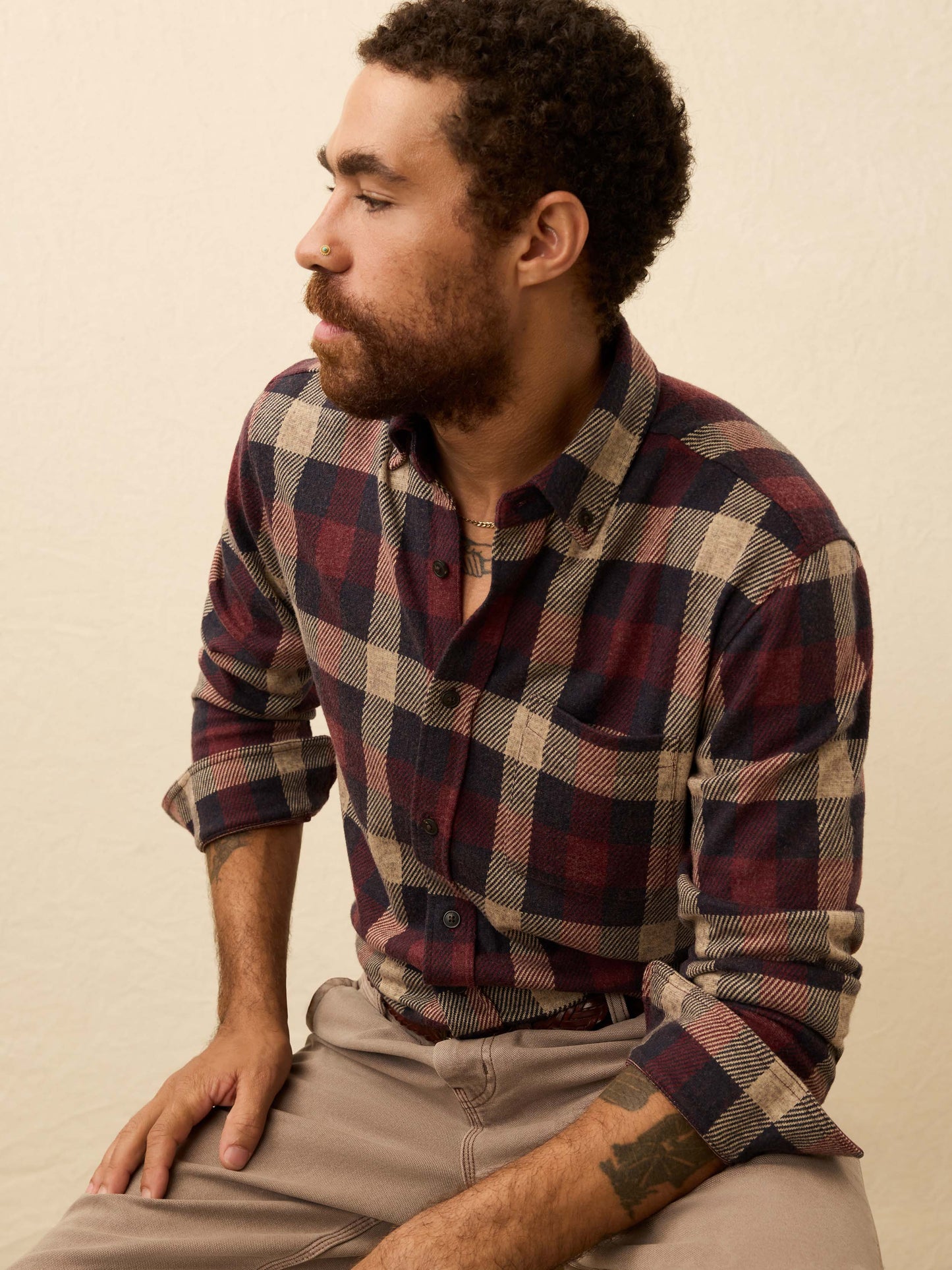 Legend™ Sweater Shirt (Single Pocket) - Burchfield Plaid