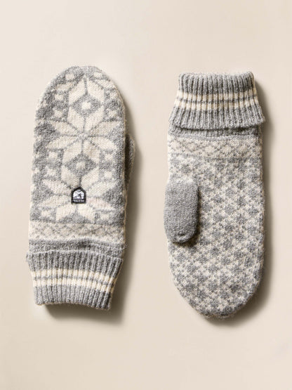 Hestra Isvik Mitt - Grey Off White