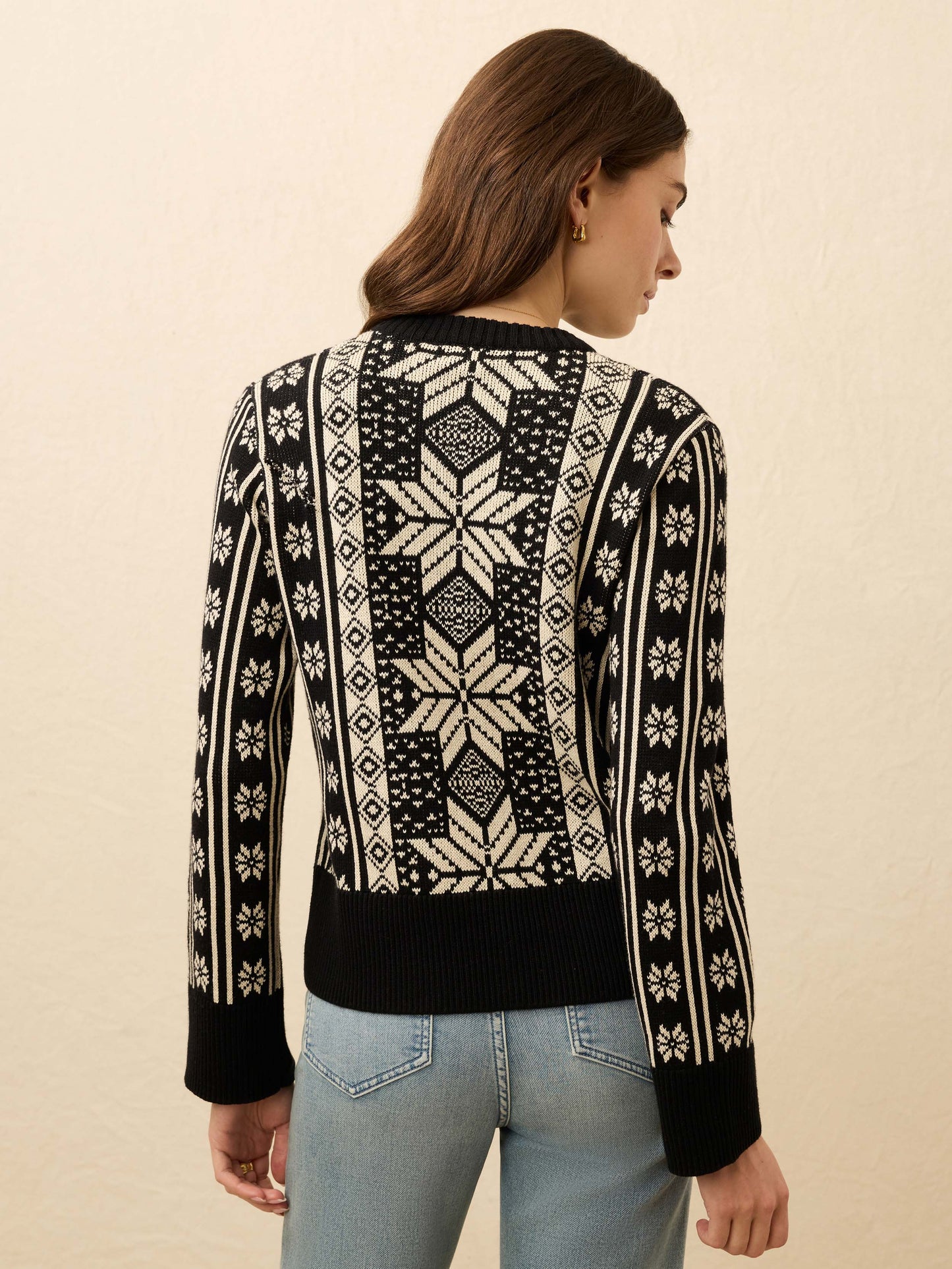 Sun Valley Crewneck - Midnight Snowflake