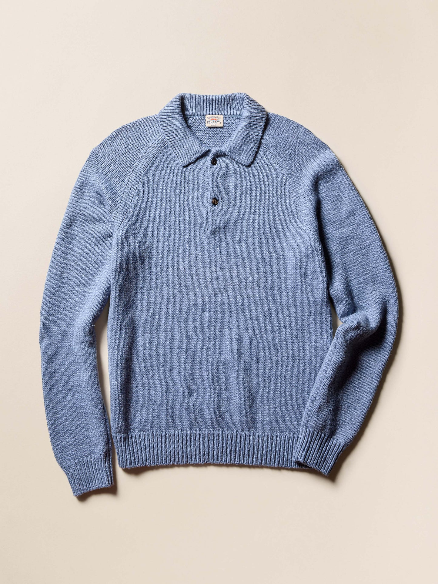 Heirloom Long-Sleeve Sweater Polo - Flint