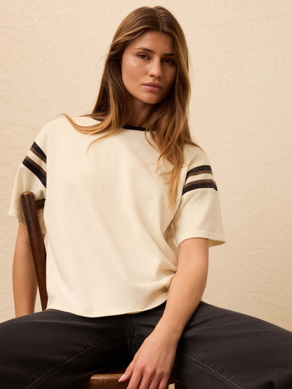 Sport Jersey Throwback Tee - Phantom Varsity