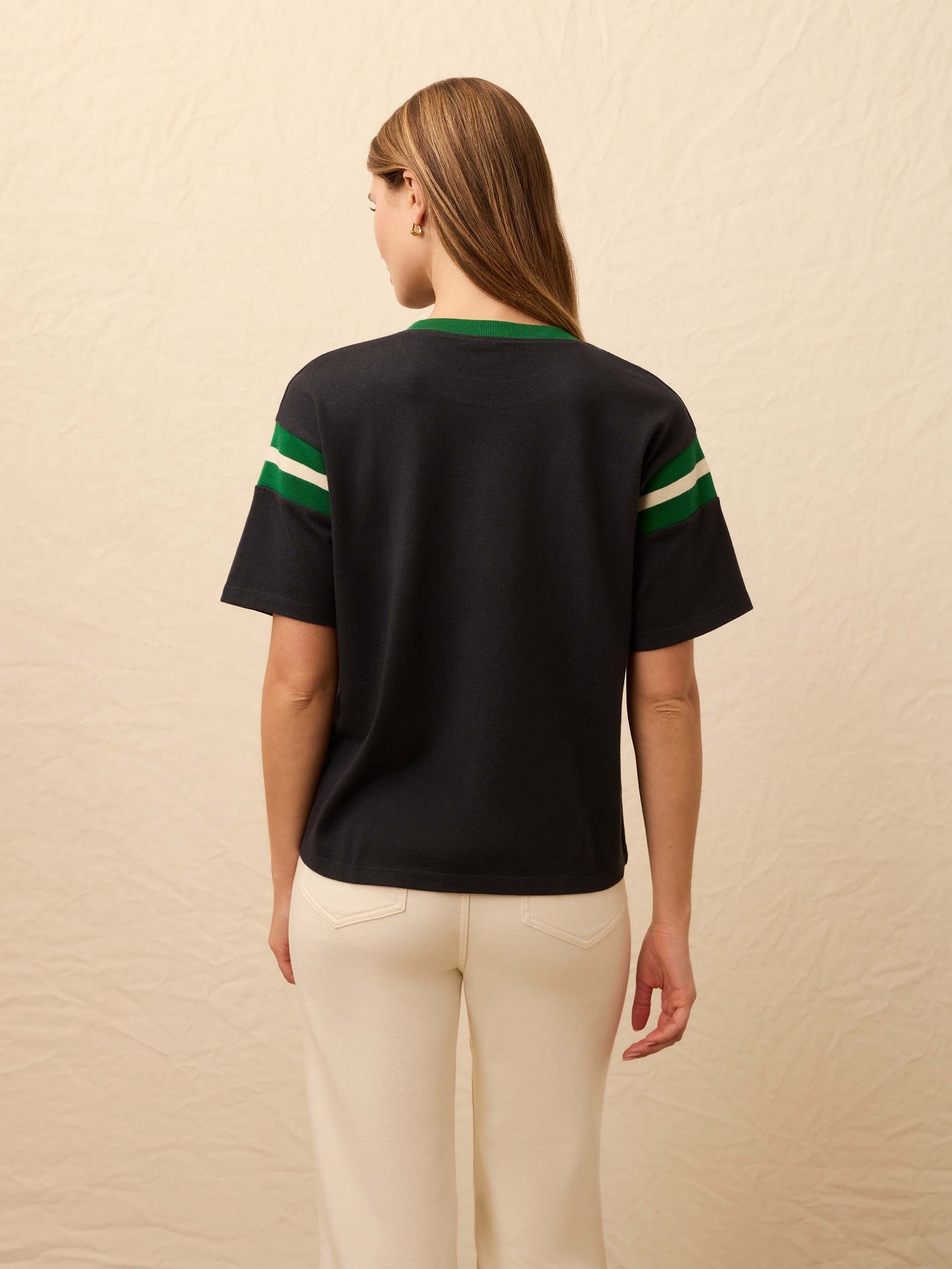 Sport Jersey Throwback Tee - Navy Varsity