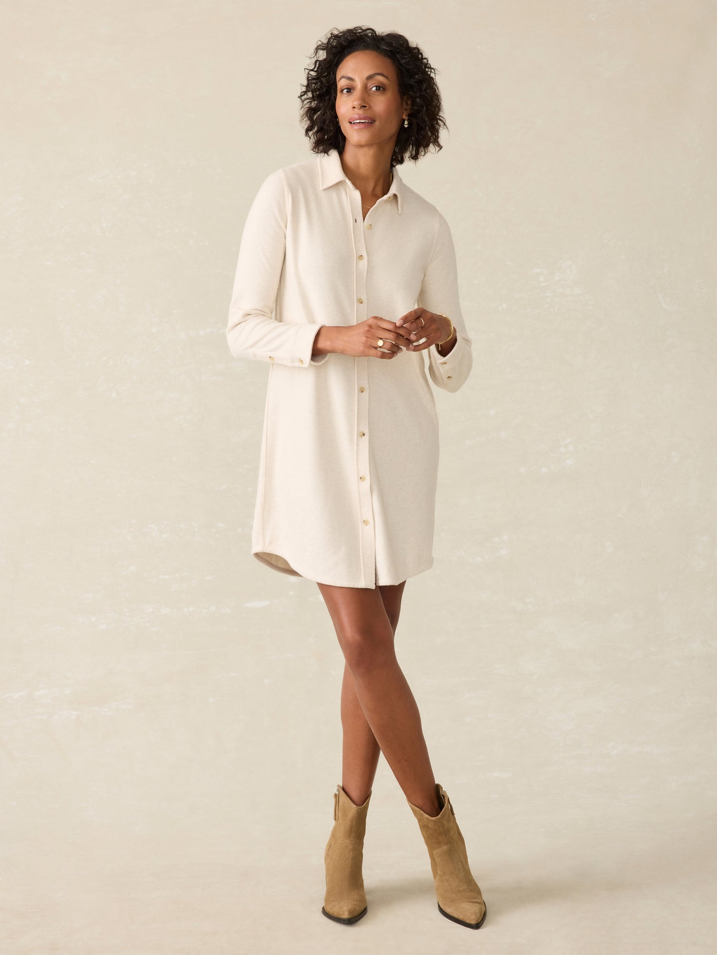 Legend™ Sweater Dress - Off White