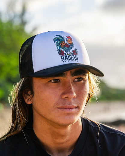 Hawaii Carnage 5-Panel Trucker Hat - White
