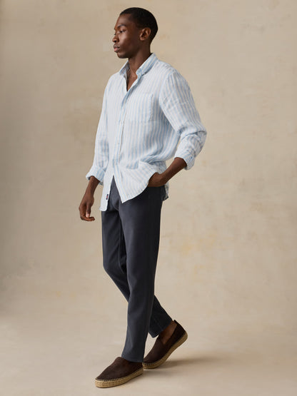 Stretch Terry 5-Pocket Pant - Navy
