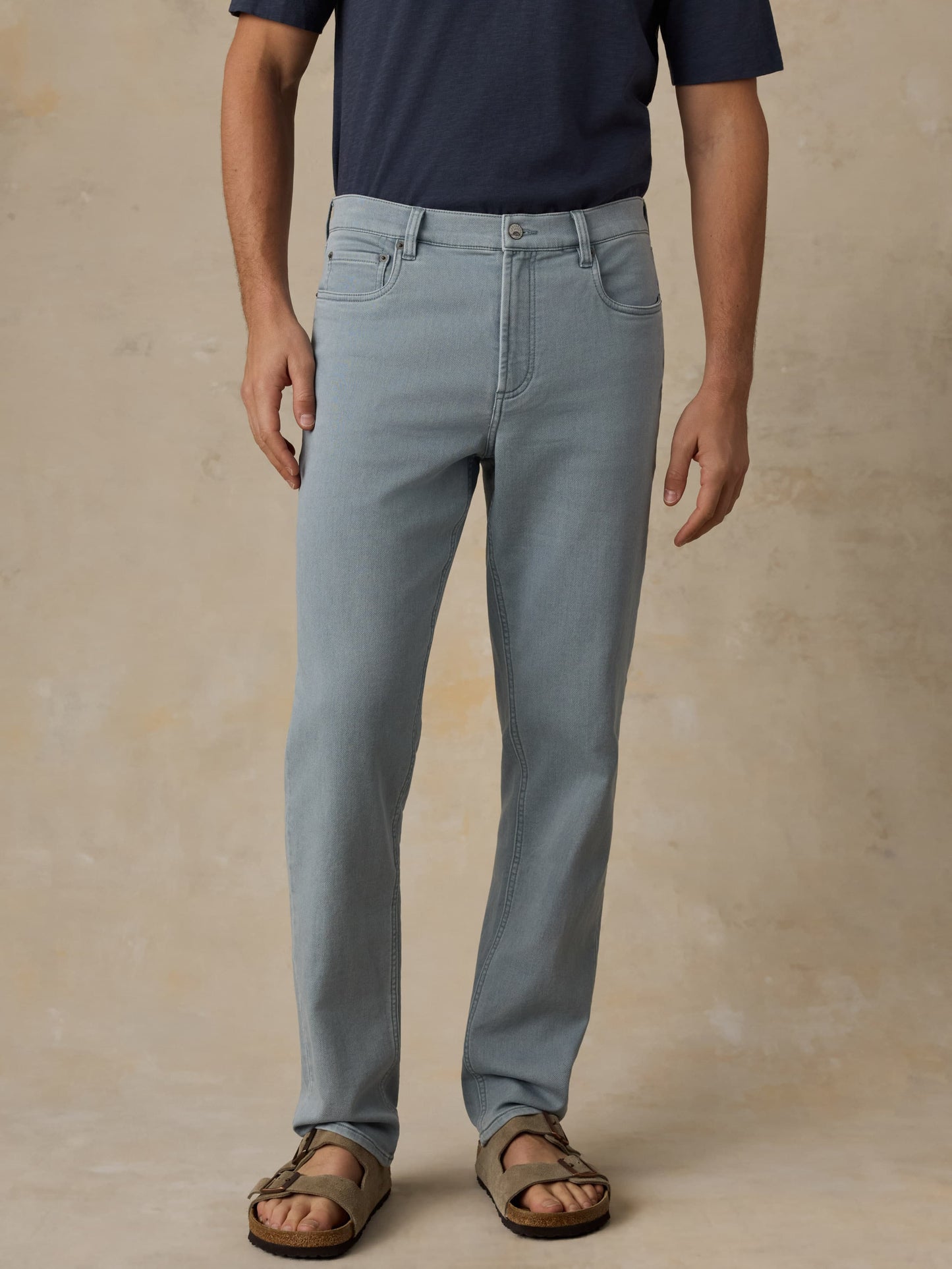 Stretch Terry 5-Pocket Pant - Bay Blue