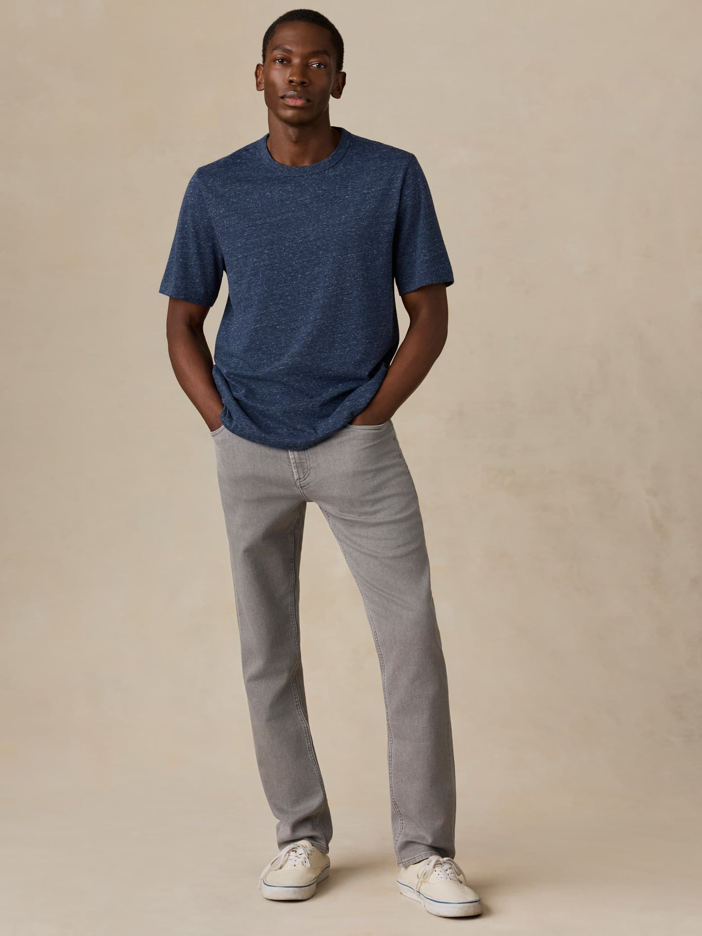 Stretch Terry 5-Pocket Pant - Steel Grey