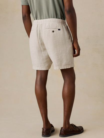 Essential Linen Short (6.5") - Weathered Sand