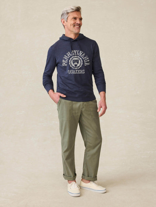 University of Pennsylvania Sunwashed Slub Hoodie - Blue Nights