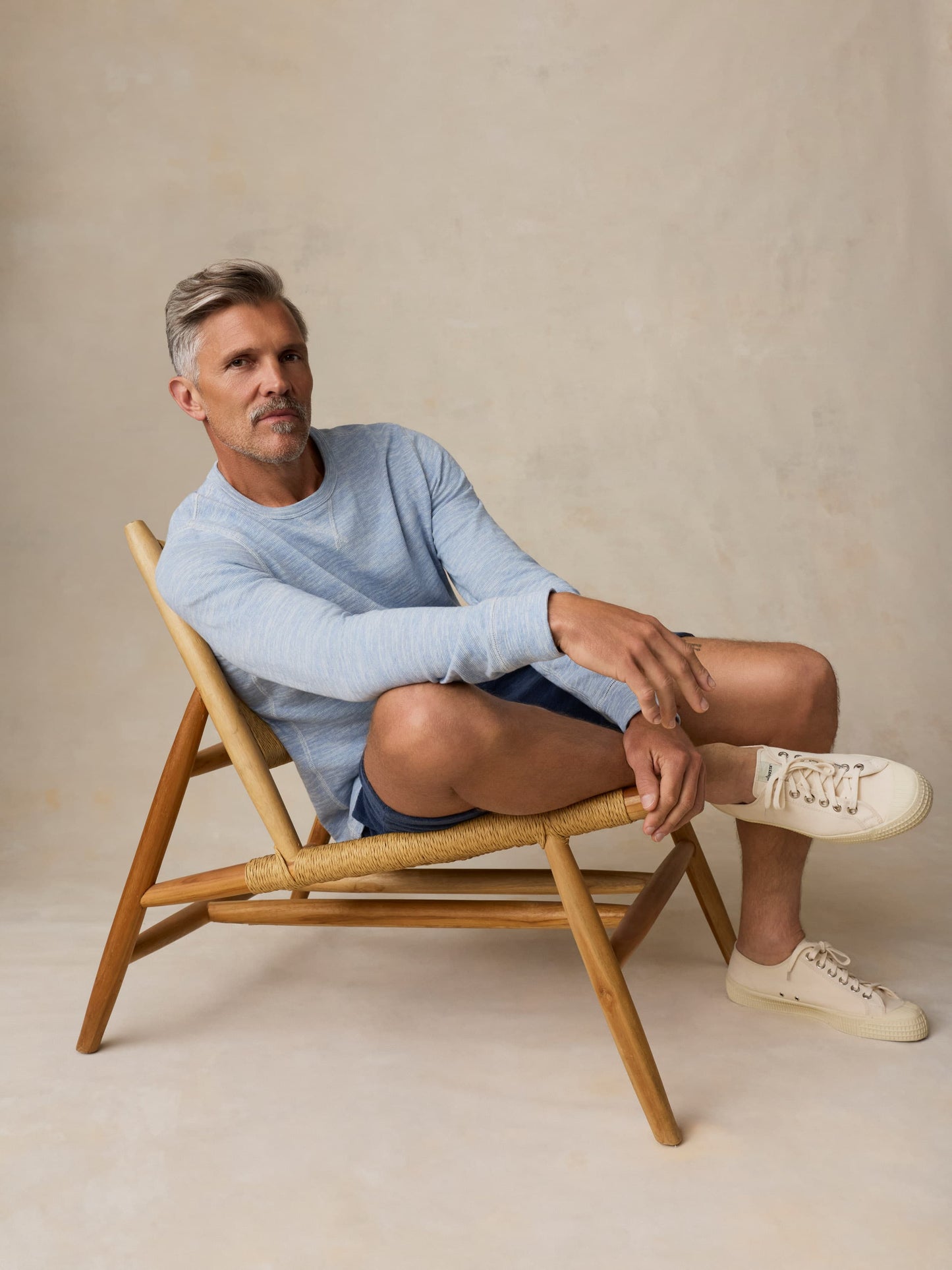 Sunwashed Organic Crew - Blue Ivory Feeder