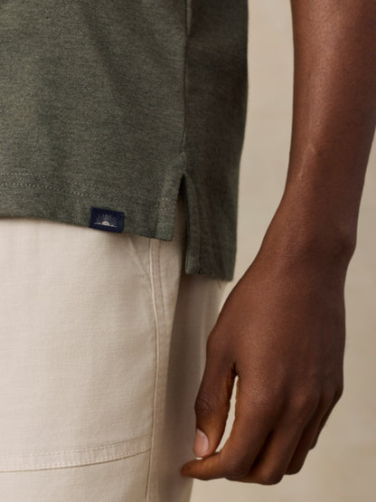 Short-Sleeve Movement™ Pique Polo - Tropics Olive Melange