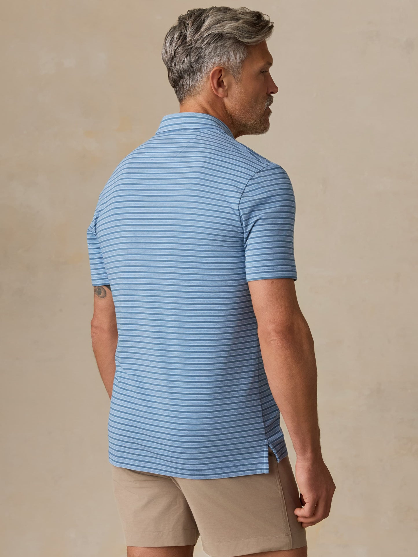 Short-Sleeve Movement™ Polo - Creek Falls Stripe