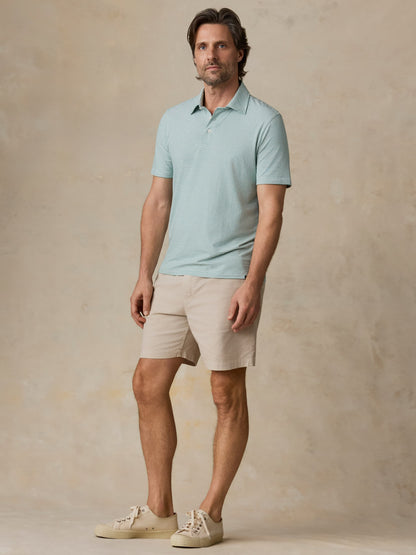 Short-Sleeve Movement™ Polo - Ivory Spring Stripe