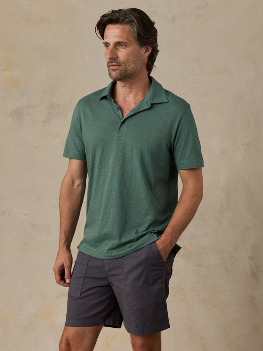 Sunwashed T-Shirt Polo - Island Spruce