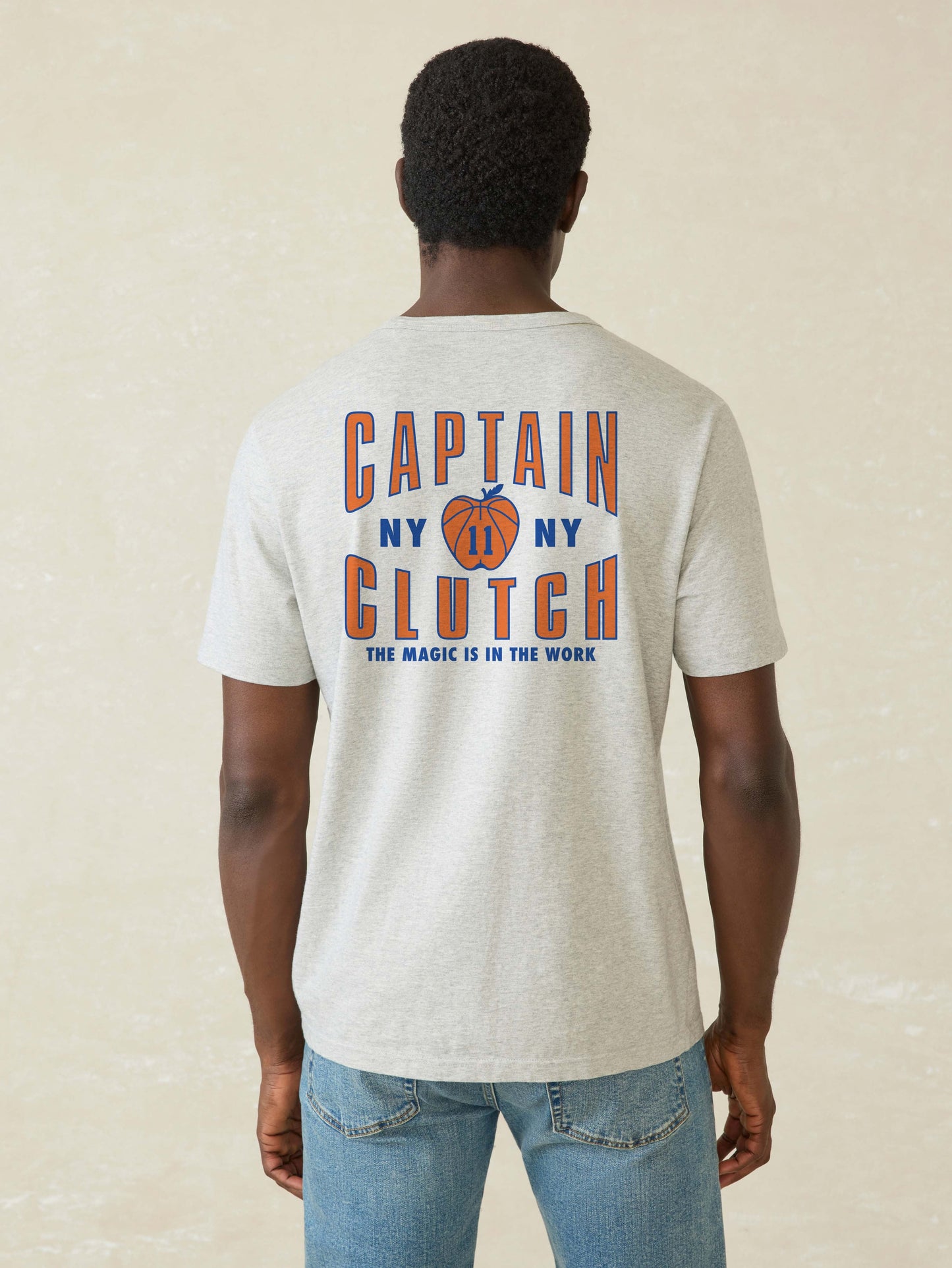 Jalen Brunson Captain Clutch Sunwashed Pocket Tee - Granite Heather
