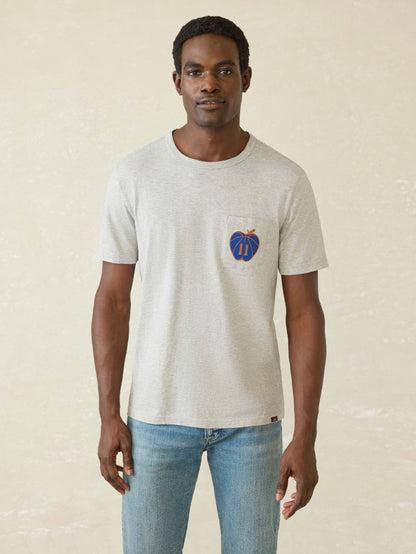 Jalen Brunson Captain Clutch Sunwashed Pocket Tee - Granite Heather