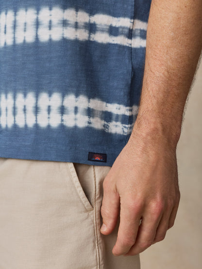 Sunwashed Regenerative Tee - Blue Ravine Tie Dye