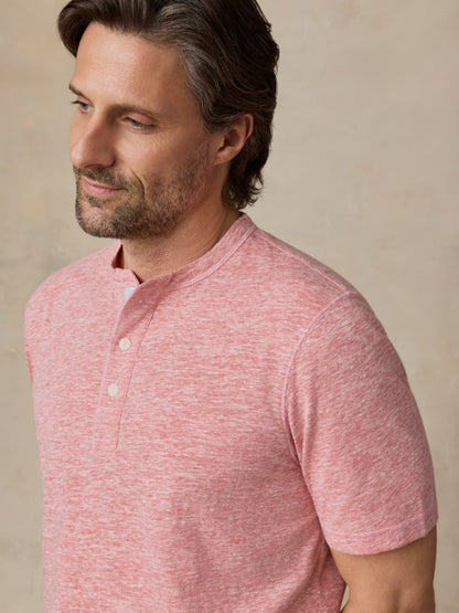 Short-Sleeve Breeze Henley - Faded Flag