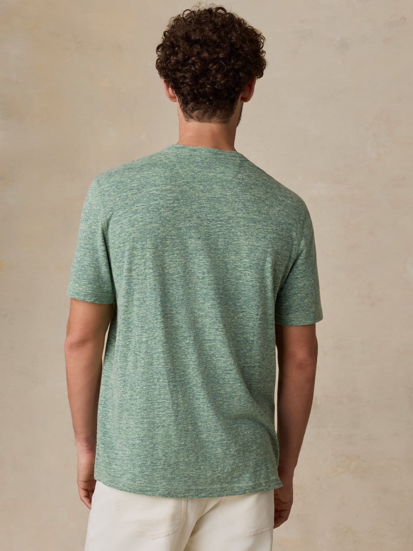 Short-Sleeve Breeze Henley - Woodsy Green Heather