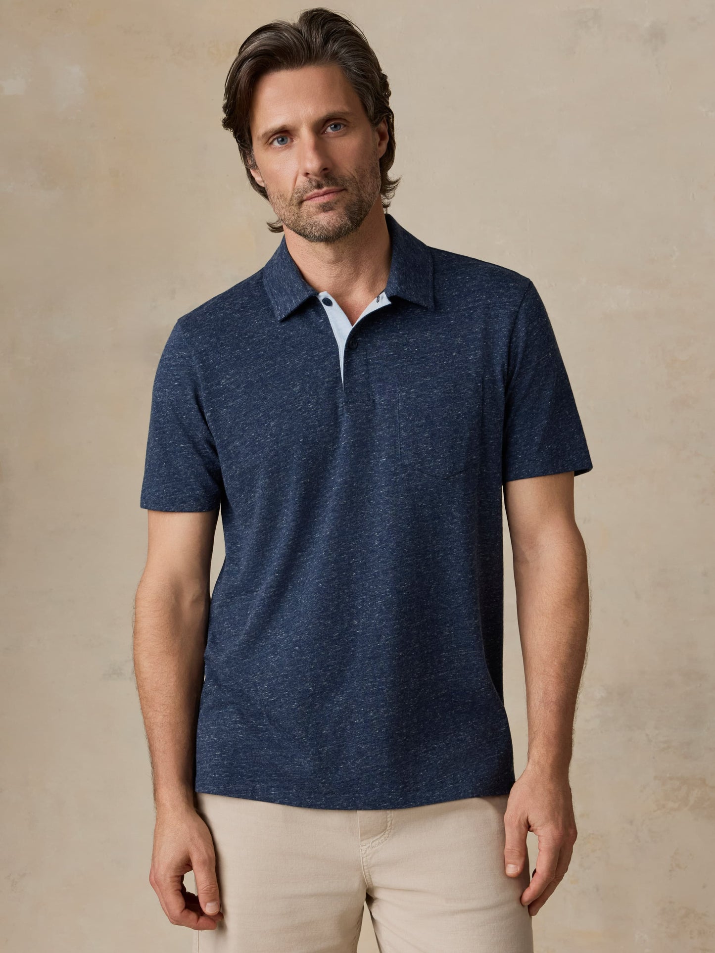 Short-Sleeve Breeze Polo - Midnight Skies Heather