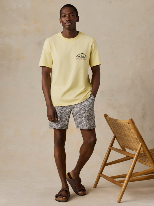 Faherty x Quiksilver Heavy Wash Tee - Bright Sun