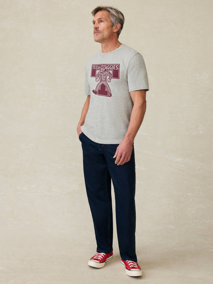 Texas A&M Sunwashed Tee - Granite Heather