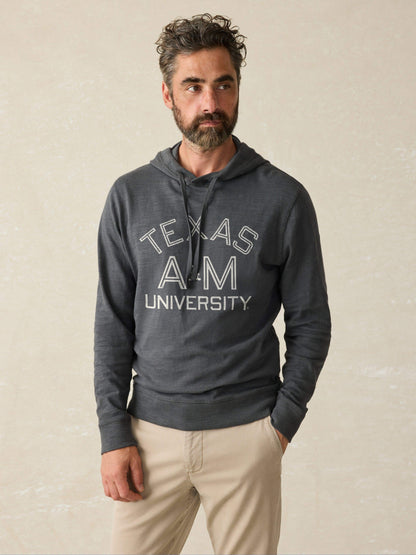 Texas A&M Sunwashed Slub Hoodie - Graphite