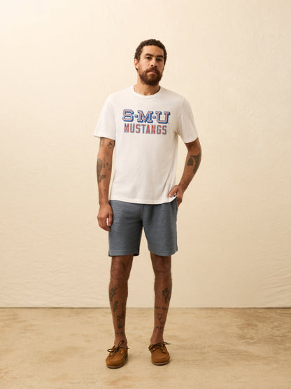 Southern Methodist University Sunwashed Pocket Tee - White
