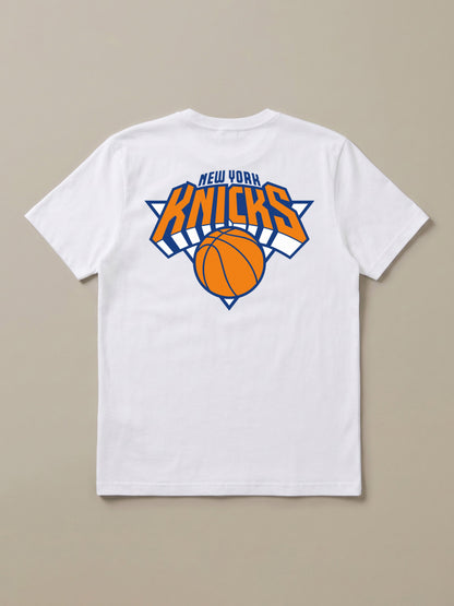 NY Knicks Sunwashed Regenerative Tee - White