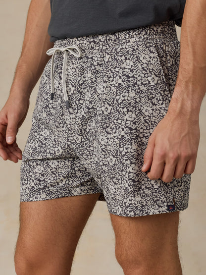 Shorelite Trunk (5") - Washed Black Hilo Floral