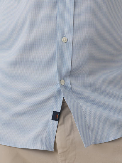 The Movement™ Shirt - Bermuda Blue Pincheck