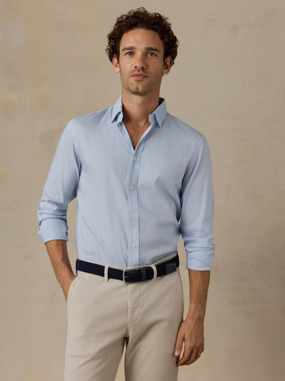 The Movement™ Shirt - Bermuda Blue Pincheck